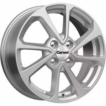Диск колесный Carwel Ессей 105 6xR15 4x100 ET48 ЦО54.1 серебристый металлик 101754