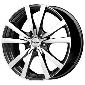 Диск колесный Carwel Гранд 131 7xR17 5x108 ET45 ЦО67,1 черный с полированной лицевой частью 36425