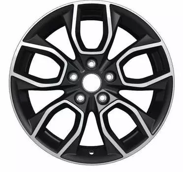 Диск колесный Carwel Ханга 1713 7xR17 5x114,3 ET48,5 ЦО67,1 чёрный глянцевый с полированной лицевой частью 097945