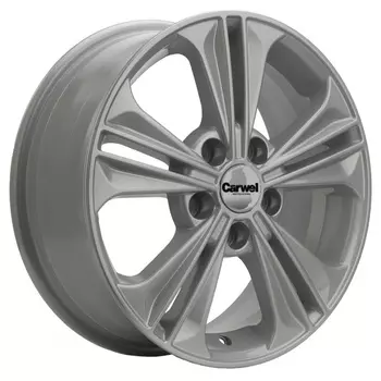 Диск колесный Carwel Ханто 1603 6xR16 5x114,3 ET43 ЦО67,1 серебристый темный 33491