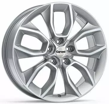Диск колесный Carwel Хасан 202 7xR18 5x114.3 ET45 ЦО60.1 серебристый металлик 101792