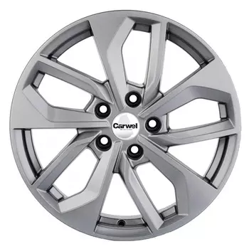 Диск колесный Carwel Эльтон 1703 7xR17 5x112 ET40 ЦО57,1 серебристый темный 97186