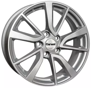 Диск колесный Carwel Кадам 162 7xR17 5x114.3 ET40 ЦО66.1 серебристый металлик 101702