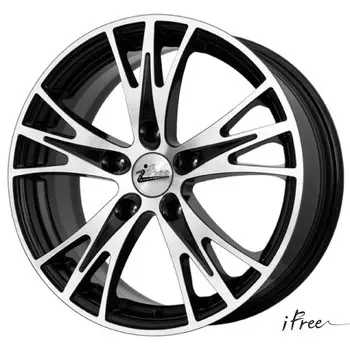 Диск колесный Carwel Каган 160 6.5xR16 5x114.3 ЕТ45 ЦО60.1 черный с полированной лицевой частью 00036521
