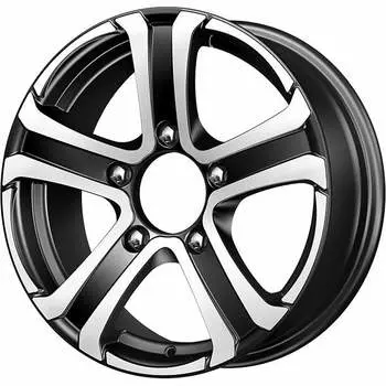 Диск колесный Carwel Кастор 104 6xR16 5x139,7 ET40 ЦО98 черный с полированной лицевой частью 39550