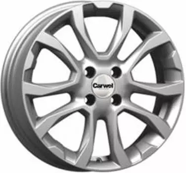 Диск колесный Carwel Нюк 191 6xR16 4x100 ET50 ЦО60.1 серебристый металлик 101784