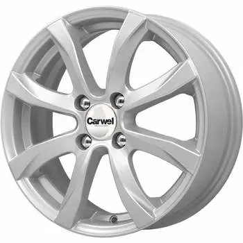 Диск колесный Carwel Омикрон 110 6xR15 4x100 ET48 ЦО54.1 серебристый металлик 101617