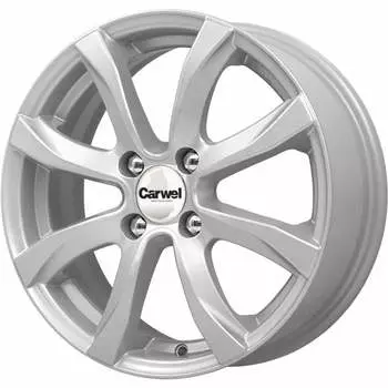 Диск колесный Carwel Омикрон 110 6xR15 4x114.3 ET45 ЦО67.1 серебристый металлик 101616