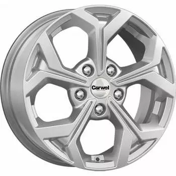 Диск колесный Carwel Орель 190 6.5xR16 5x114.3 ET50 ЦО67.1 серебристый металлик 101781