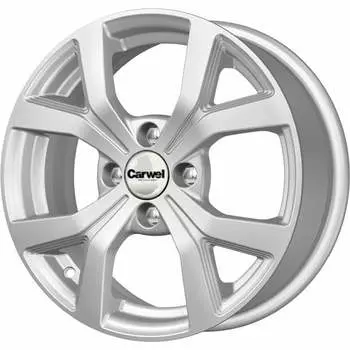 Диск колесный Carwel Таир 137 6xR15 4x100 ET50 ЦО60.1 серебристый металлик 101913