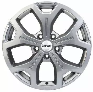 Диск колесный Carwel Талкас 1710 6.5xR17 5x108 ET50 ЦО63.35 серебристый 096187