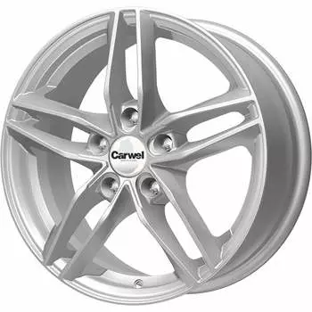 Диск колесный Carwel Тау 108 6.5xR16 5x112 ET46 ЦО57.1 серебристый металлик 101598