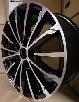 Диск колесный Carwel Тевриз 1611 6.5xR16 5x108 ET50 ЦО63.35 черный глянцевый с полированной лицевой частью 97760