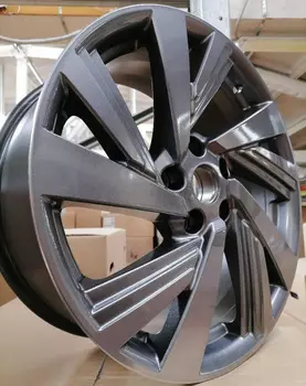 Диск колесный Carwel Тишь 1801 7,5xR18 5x112 ET43 ЦО57,1 серебристый темный 97175