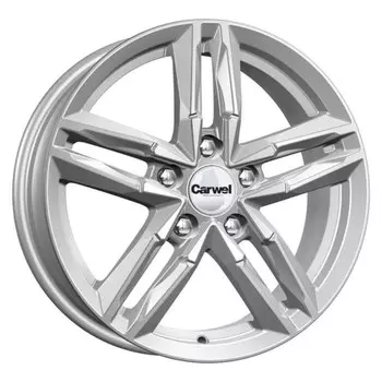 Диск колесный Carwel Вайт 184 6xR16 5x100 ET38 ЦО57.1 серебристый металлик 076827