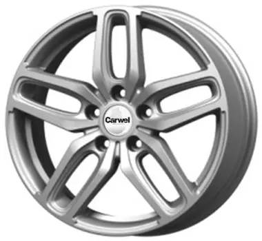 Диск колесный Carwel Виви 199 6.5xR17 4x100 ET43 ЦО60.1 черный глянцевый с полированной лицевой частью 076971