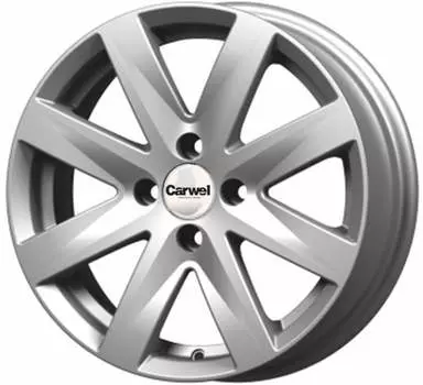 Диск колесный Carwel Волго 208 6xR15 4x100 ET40 ЦО60.1 серебристый металлик 101850