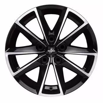 Диск колесный Fondmetal 7 600 7,5xR17 5x114,3 ET35 ЦО71,6 глянцевый чёрный с обработкой 7600 7517355114PNA2