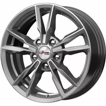 Диск колесный iFree Икигай 6.5xR16 5x108 ET50 ЦО63.35 серый темный глянцевый 386510