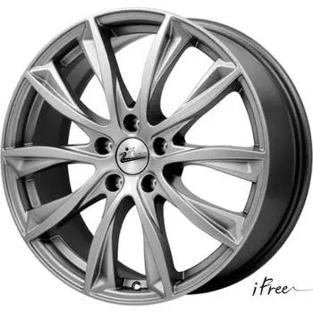 Диск колесный iFree Кazaнтип 7,5xR18 5x108 ET35 ЦО67,1 серый темный глянцевый 338500
