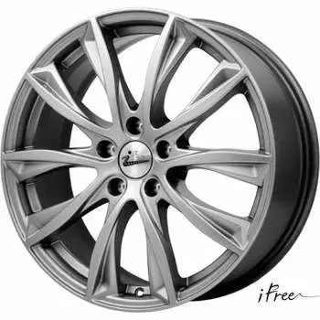 Диск колесный iFree Кazaнтип 7.5xR18 5x114.3 ET40 ЦО66.1 серый тёмный глянцевый 338508