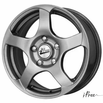 Диск колесный iFree Коперник 6.5xR15 5x110 ET38 ЦО65.1 серый тёмный глянцевый 135505