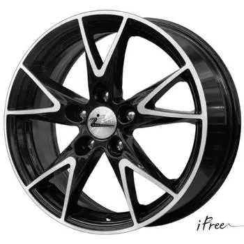 Диск колесный iFree Нирвана 6,5xR15 5x108 ET50 ЦО67,1 черный глянцевый с полированной лицевой частью 065806