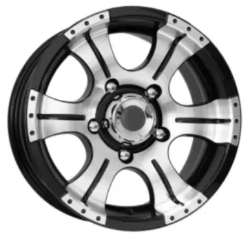 Диск колесный K&amp;K Байконур 8xR16 5x139.7 ET20 ЦО108.5 черный матовый с полированной лицевой частью 00042792
