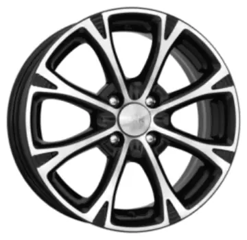 Диск колесный K&amp;K Блюз 6xR15 4x100 ET50 ЦО60.1 черный глянцевый с полированной лицевой частью 00047485