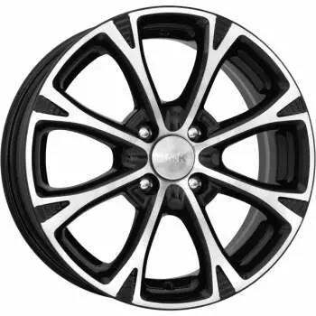 Диск колесный K&amp;K Блюз 6xR15 4x100 ET50 ЦО60.1 чёрный глянцевый с полированной лицевой частью r13654