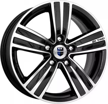 Диск колесный K&amp;K да Винчи 6.5xR16 5x105 ET39 ЦО56.6 чёрный глянцевый с полированной лицевой частью r14293