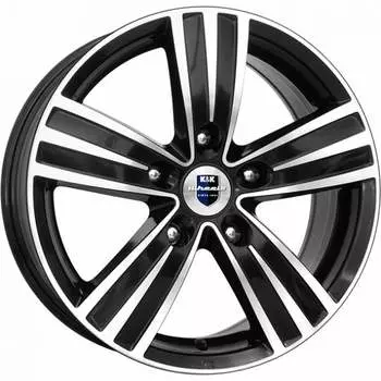 Диск колесный K&amp;K да Винчи 7xR16 5x114,3 ET45 ЦО60,1 чёрный глянцевый с полированной лицевой частью r63149