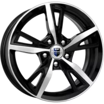 Диск колесный K&amp;K Фишт 6.5xR16 5x114.3 ET45 ЦО60.1 черный глянцевый с полированной лицевой частью 00064760