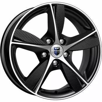 Диск колесный K&amp;K Кинезис 6,5xR16 5x114,3 ET45 ЦО60,1 чёрный глянцевый с полированной лицевой частью r63679