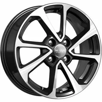 Диск колесный K&amp;K КС861 6xR15 4x100 ET46 ЦО54,1 черный глянцевый с полированной лицевой частью 74039