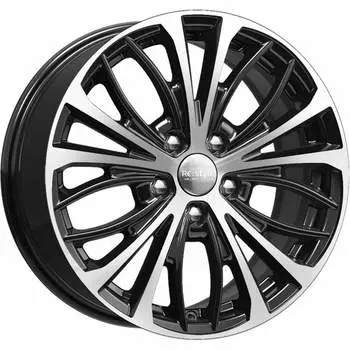 Диск колесный K&amp;K КС873 7,5xR17 5x114,3 ET50 ЦО67,1 черный глянцевый с полированной лицевой частью 74845