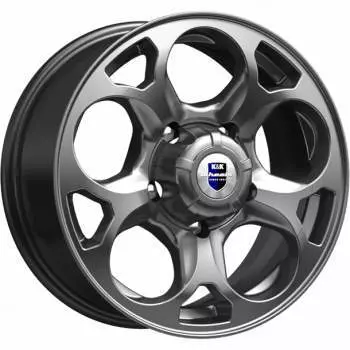 Диск колесный K&amp;K Линкс 7xR16 5x139,7 ET35 ЦО108,5 серый темный глянцевый 73059