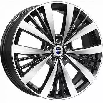 Диск колесный K&amp;K Марвел 7,5xR19 5x114,3 ET40 ЦО66,1 чёрный глянцевый с полированной лицевой частью 74970SK