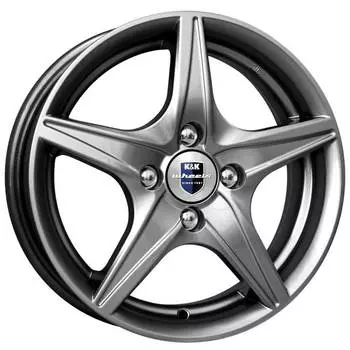 Диск колесный K&amp;K Мустанг 5xR14 5x100 ET35 ЦО57,1 серый темный глянцевый r71978