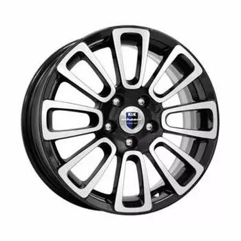 Диск колесный K&amp;K Неман 6xR15 4x100 ET37 ЦО60.1 чёрный глянцевый с полированной лицевой частью r68161
