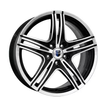 Диск колесный K&amp;K Омаха 8xR18 5x110 ET35 ЦО65,1 черный глянцевый с полированной лицевой частью 9783
