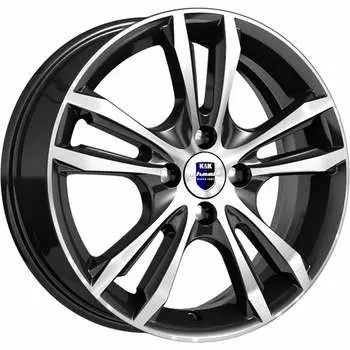 Диск колесный K&amp;K Samara 6xR16 4x100 ET50 ЦО60,1 чёрный глянцевый с полированной лицевой частью r74580SK