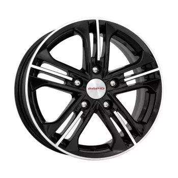 Диск колесный K&amp;K Trinity 6,5xR16 5x108 ET50 ЦО63,35 черный глянцевый с полированной лицевой частью r63042