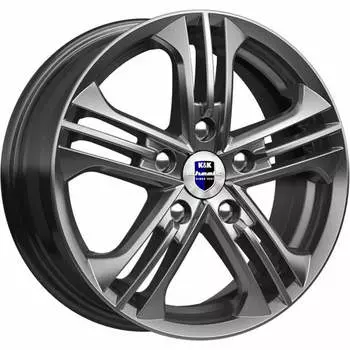 Диск колесный K&amp;K Trinity 6xR15 5x112 ET45 ЦО66.6 серый тёмный глянцевый 72357