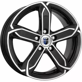 Диск колесный K&amp;K X-fighter 6xR15 5x100 ET40 ЦО57,1 черный глянцевый с полированной лицевой частью r14462