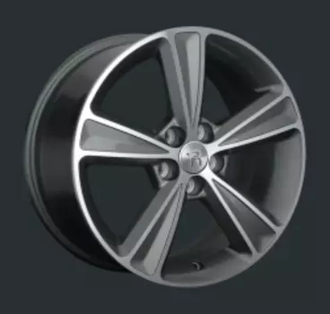Диск колесный LS Replay GN24 7xR17 5x105 ET42 ЦО56.6 серый глянцевый с полированной лицевой частью 827095