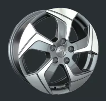 Диск колесный LS Replay MZ90 7xR18 5x114.3 ET50 ЦО67.1 серый глянцевый с полированной лицевой частью S031374