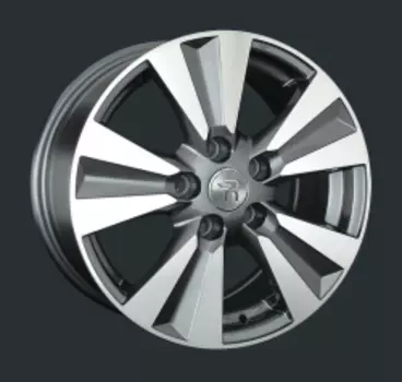 Диск колесный LS Replay NS137 6.5xR16 5x114.3 ET45 ЦО66.1 серый глянцевый с полированной лицевой частью S030713