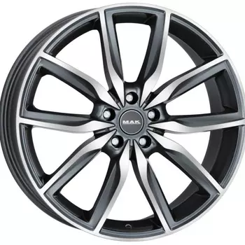 Диск колесный MAK Allianz 8,5xR19 5x120 ET47 ЦО72,6 серый с полированной лицевой частью F8590AZQM47I7BX
