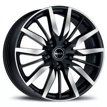 Диск колесный MAK Barbury 8,5xR20 5x108 ET45 ЦО63,4 черный матовый с полированной лицевой частью F8520BYIB45GD3X